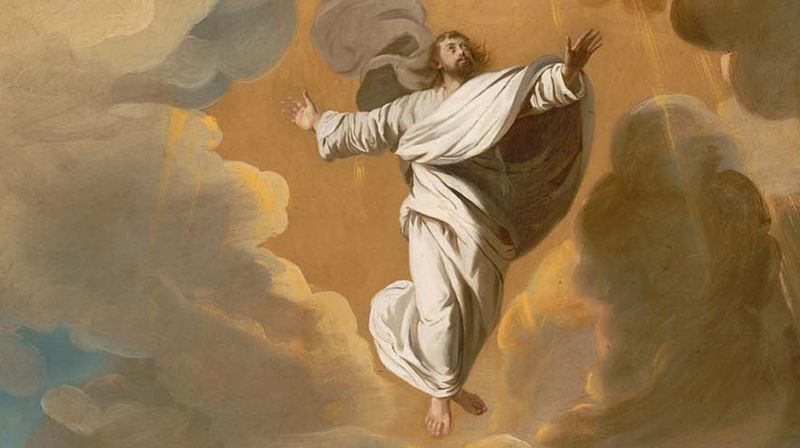 Kristi himmelfart. Maleri av John Sigleton Copley, Museum of Fine Arts Boston (Public domain)