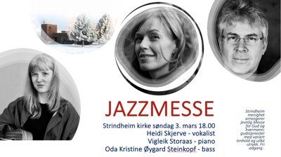 Jazzmesse i Strindheim kirke søndag 3. mars 18.00