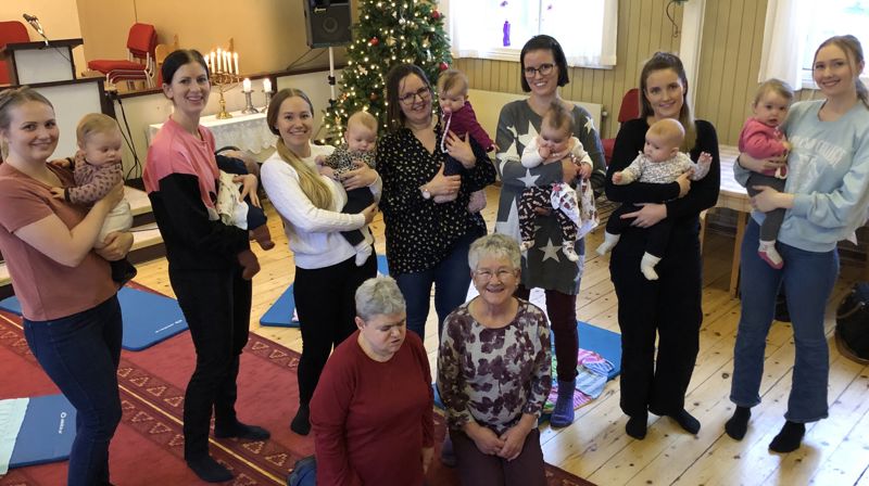 Koselig avslutning på forrige semester av Babysang-samlingene. Fotograf: Kristine Aksøy