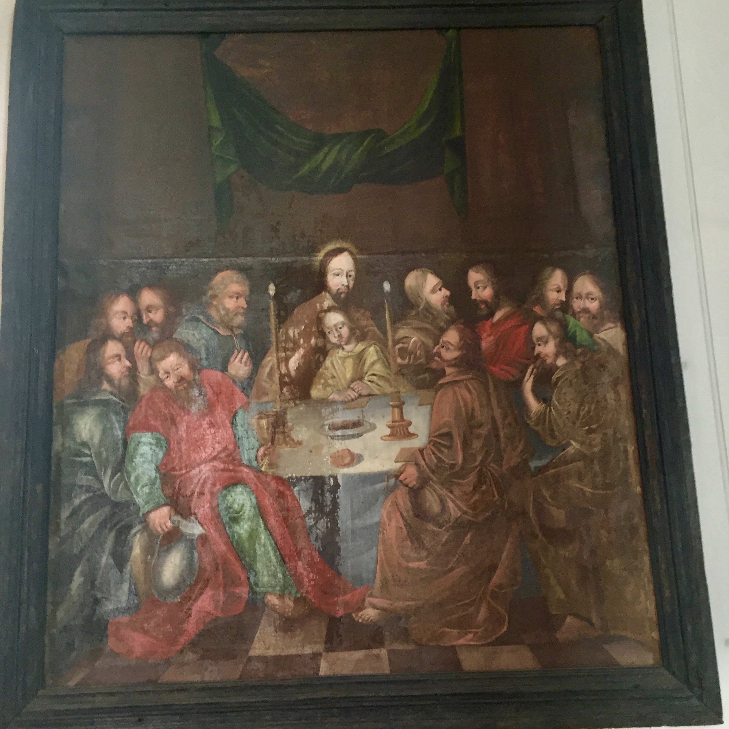 Bildet av nattverden er fra 1600-tallet og henger i Trysil kirke