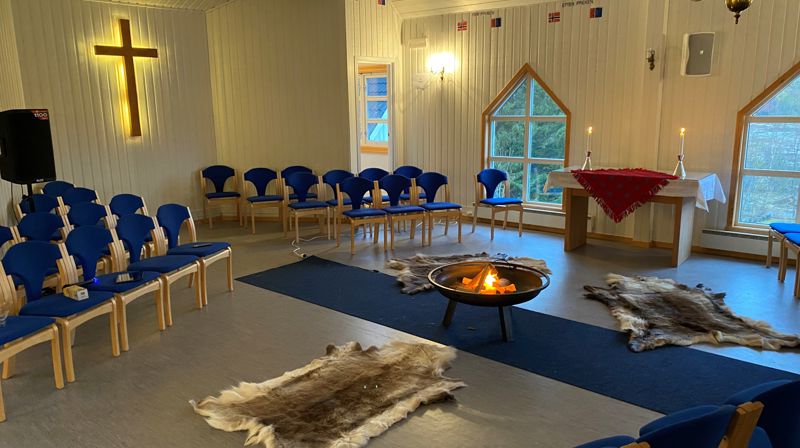 Drag og Helland kirke 6.februar. Foto Rolf Steffensen