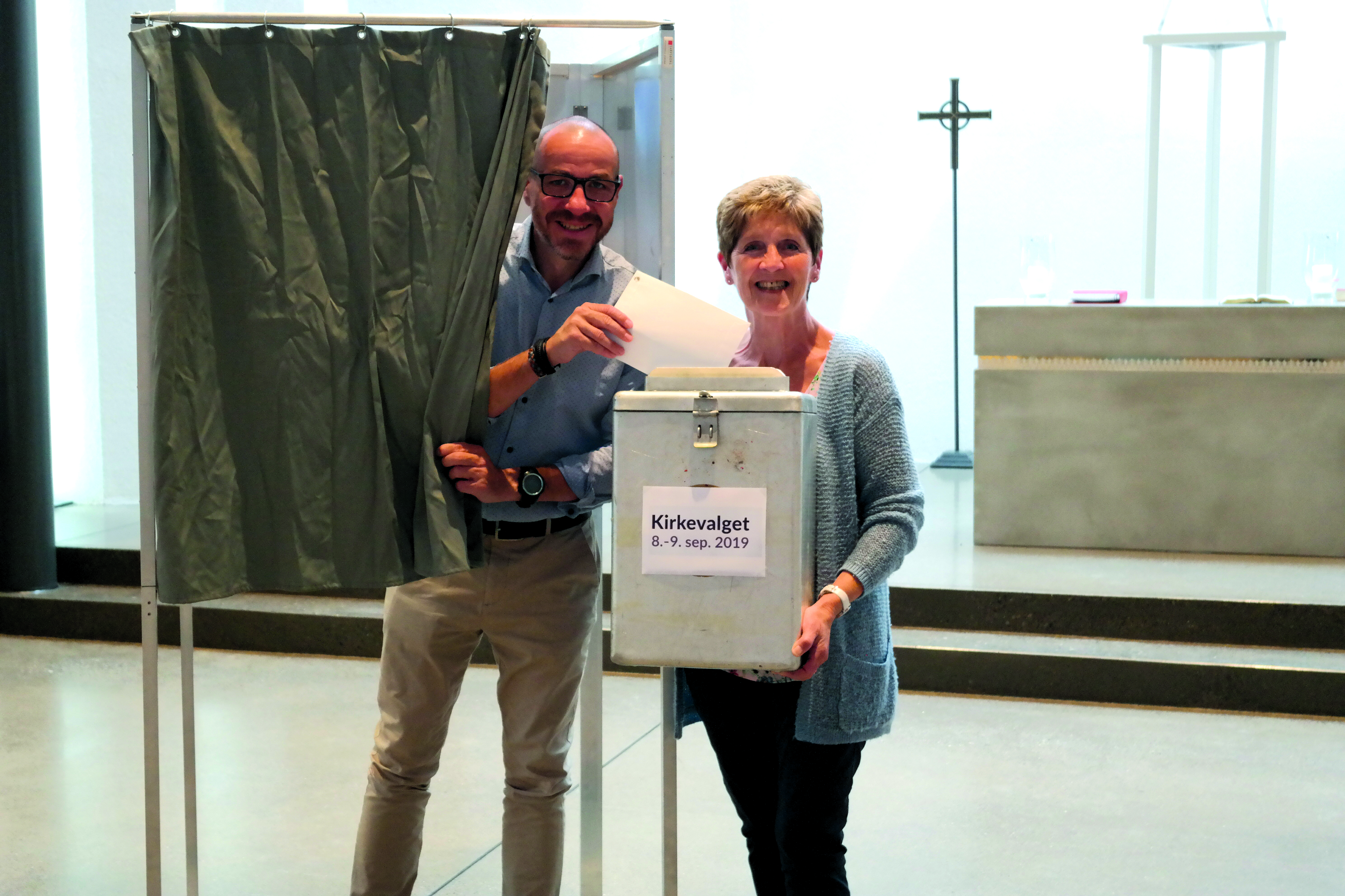 Ordfører Tom Staahle og fellesrådsleder Eva Gullichsen