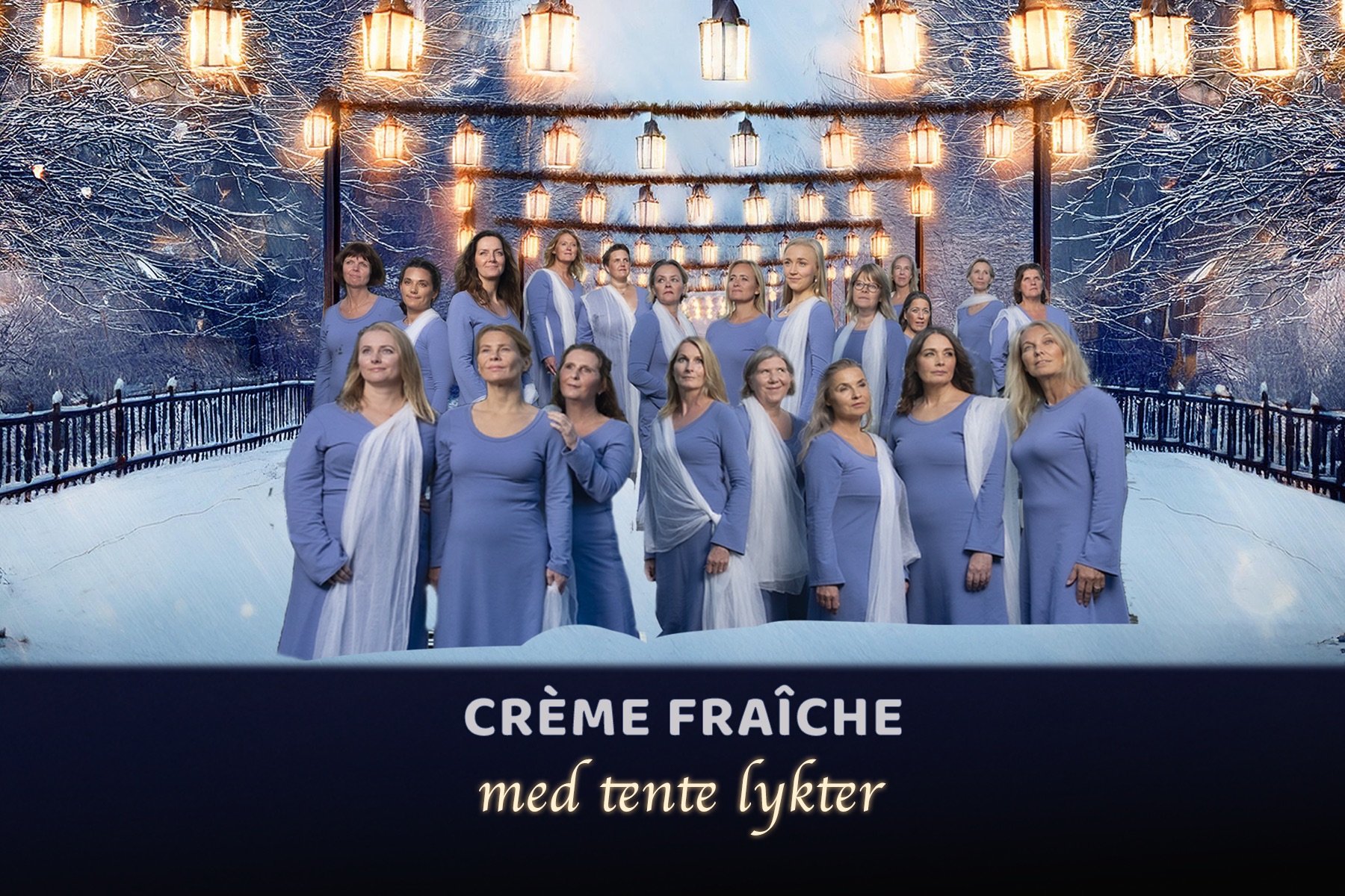 Crème Fraîche med tente lykter