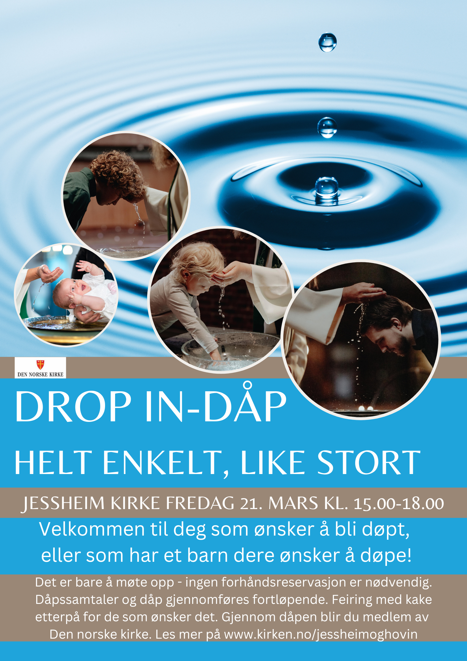 Drop in-dåp i Jessheim kirke