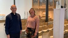 Per-Kristian Bandlien og Ingelin Dahl Helbø i Jessheim kirke