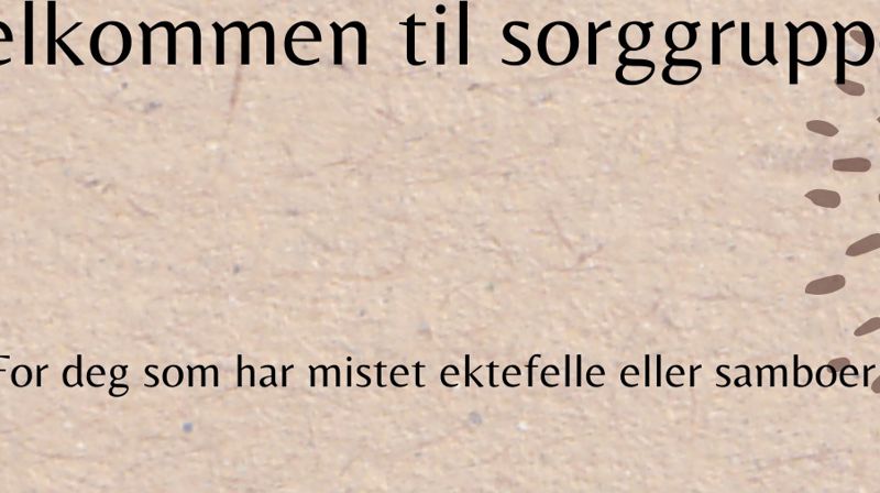 Velkommen til sorggruppe