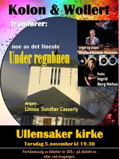 Under regnbuen - Høstkonsert med Kammerkoret Kolon, Ingrid Berg Mehus og Wollert Krohn Hansenkolon