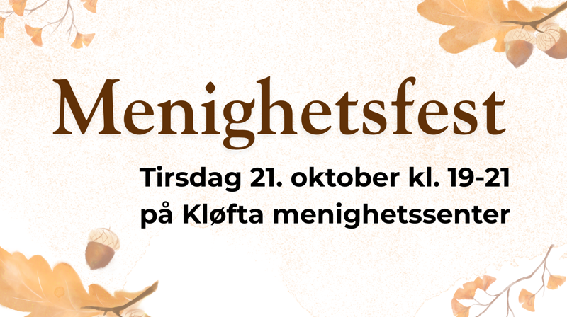 Menighetsfest på Kløfta menighetssenter