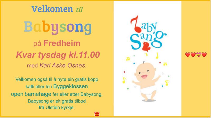 Babysong - obs: ny tid - tysdagar kl. 11:00