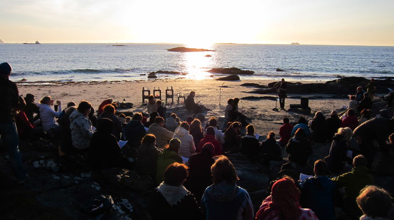 Kveldsgudsteneste på Roppesanden