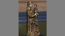 bilde av Mariafigur tilhøyrande Ulstein kyrkje. Bilde: Cecilie Hatløy