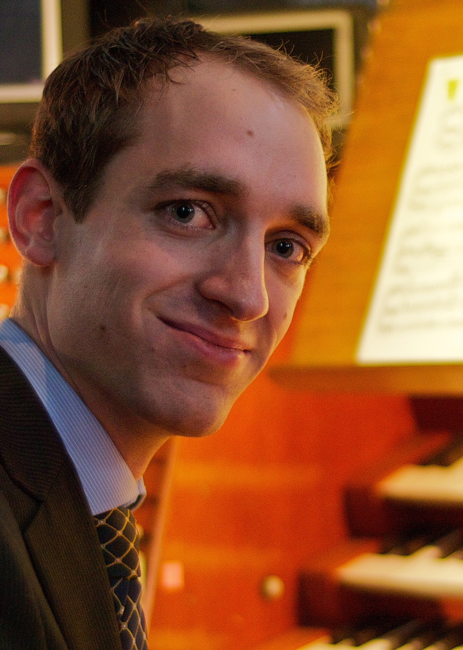 Kantor Ole Andreas Fevang og trompetist Peder Øiseth