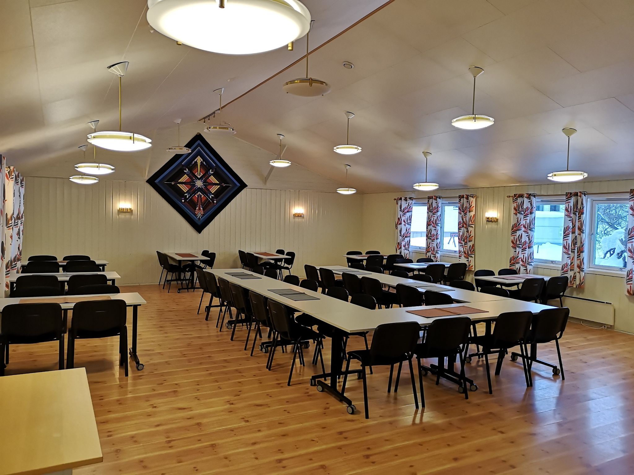 Her er et oppsett med plass til 60 personer.