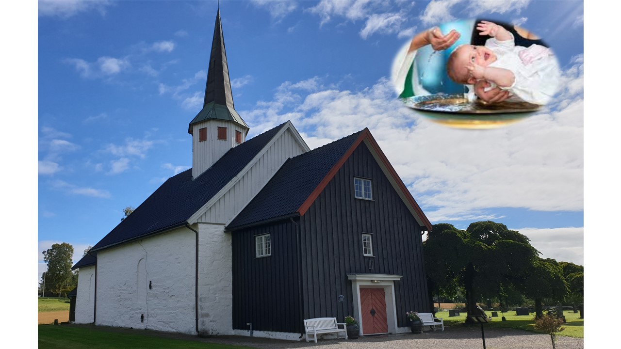 Gudstjeneste m/dåp i Våler kirke 15. august.