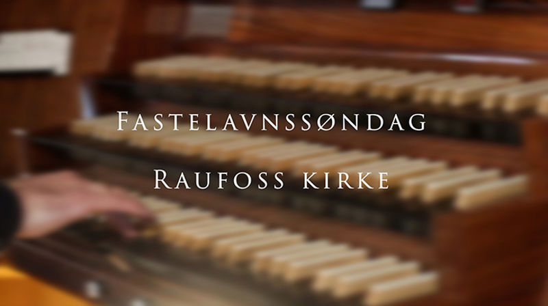 Fastelavnssøndag i Raufoss kirke