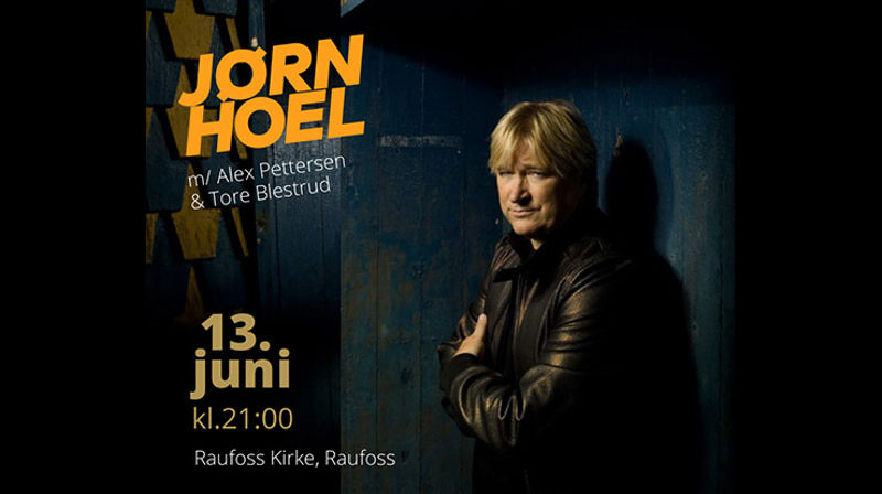 Konsert med Jørn Hoel 13. juni i Raufoss kirke