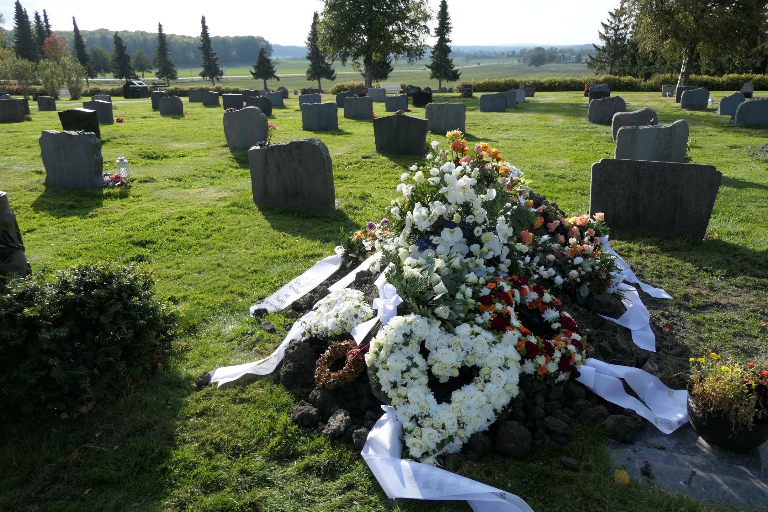 Når en grav slettes