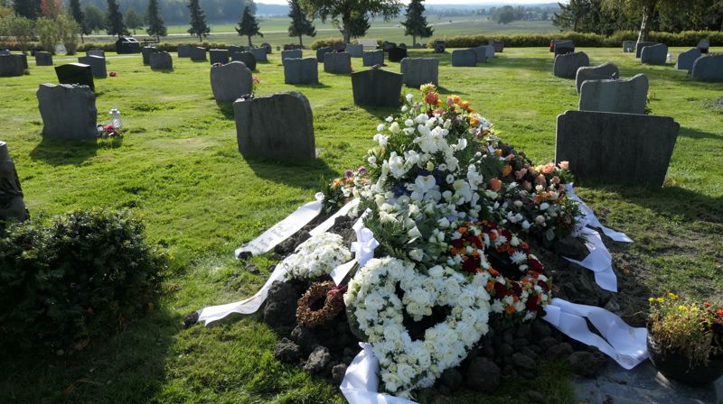 Når en grav slettes