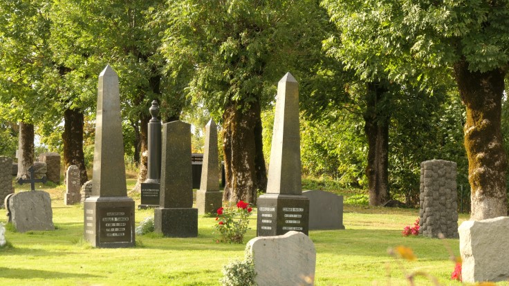Gamle gravminner, Våle gravplass