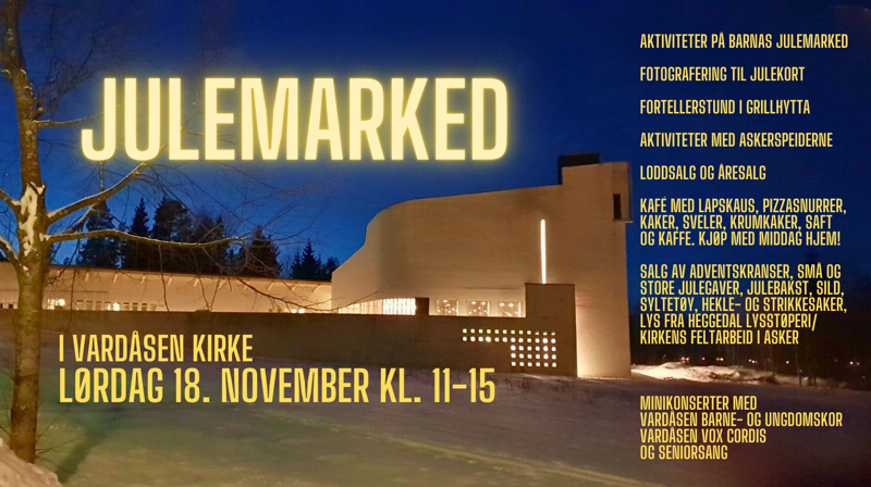 Julemarked i Vardåsen kirke 18. november