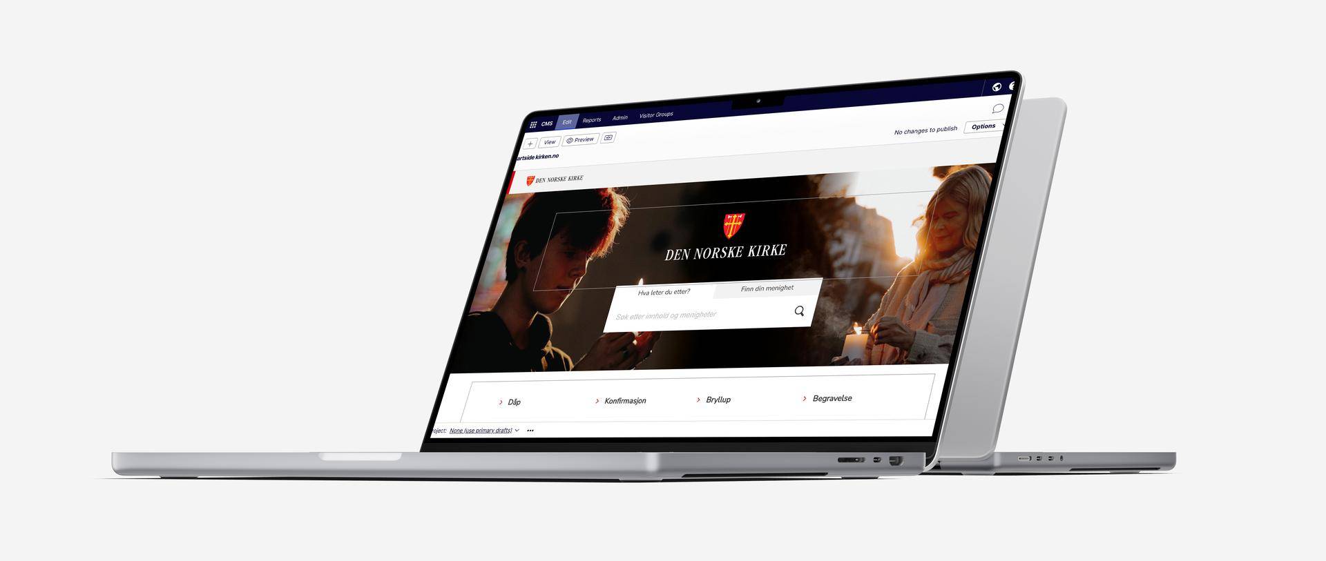 Informasjon til redaktører om oppgradering av kirken.no