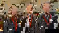 Leder i ungdomsrådet i Stavanger, Therese Egebakken (@kirketherese) på UKM sammen med konstituert biskop i Stavanger, Anne Lise Ådnøy og UKM-delegat Aksel Johan Lund. (Foto: Ungdomsrådet i Stavanger bispedømme)