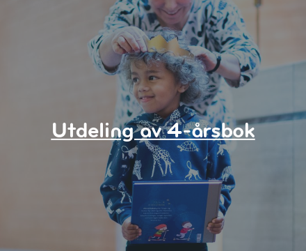 Utdeling av bok til 4-åringer
