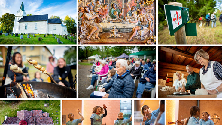 Utsnitt fra bildearkivet på design.kirken.no