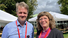 Kjetil Fretheim og Ingeborg Midttømme sitter i KVs sentralkomite i årene framover. (Foto: Kirkerådet)