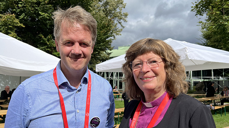 Kjetil Fretheim og Ingeborg Midttømme sitter i KVs sentralkomite i årene framover. (Foto: Kirkerådet)