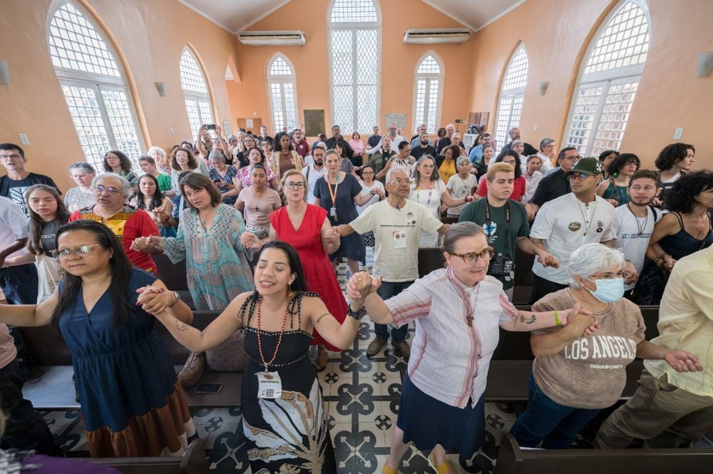 Gudstjeneste på COP30 (Foto: Albin Hillert, KV)
