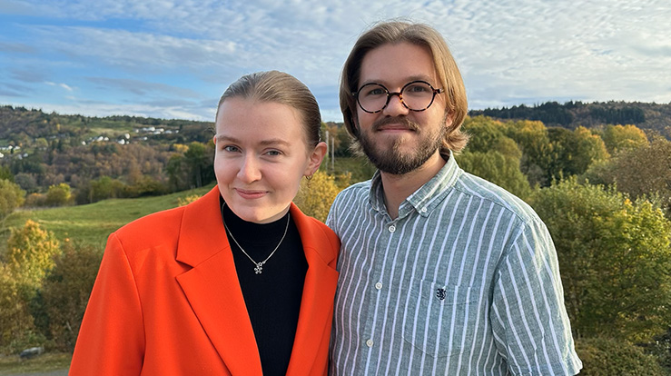 Elise Skjærven Aas, Bjørgvin, overtar som leder av Den norske kirkes ungdomsutvalg etter Thomas Raadin Iversen, Borg. (Foto: Kirkerådet)