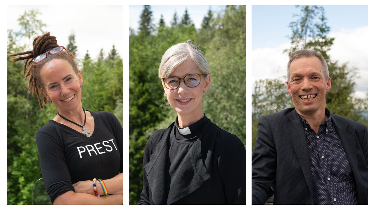 En av disse blir ny biskop i Oslo: Sunniva Gylver, Ingeborg Sommer, Sturla Stålsett. 