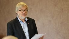 Harald Hegstad på Kirkerådets møte i Tromsø 18. september 2025. Foto: Den norske kirke.