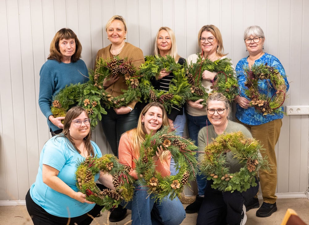Ekstra fint med kranser med personlig preg.