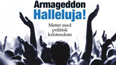 Illustrasjon hentet fra den aktuelle boken «Armageddon, Halleluja! Møter med politisk kristendom» av Dag Hoel.