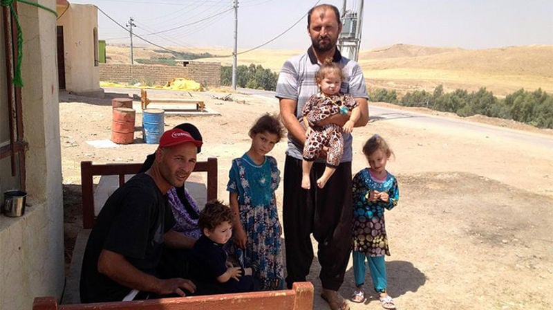 En av de internt fordrevne shia og zoroastriske familiene fra Mosul som har fått hjelp fra Det lutherske verdensforbund i den kristne byen Bandawaya, Irak. Foto: LWF/D. Poppe