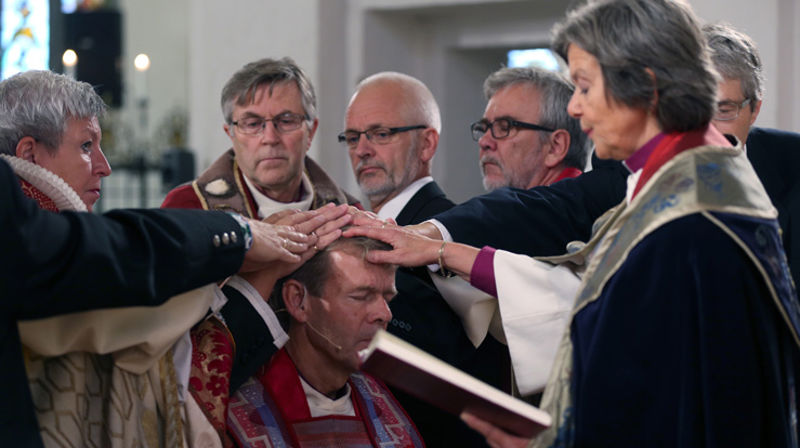 Fra Tønsberg domkirke 21. september der Per Arne Dahl ble vigslet til ny biskop i Tunsberg bispedømme. (Foto: NTB/Scanpix, Trond Reidar Teigen)