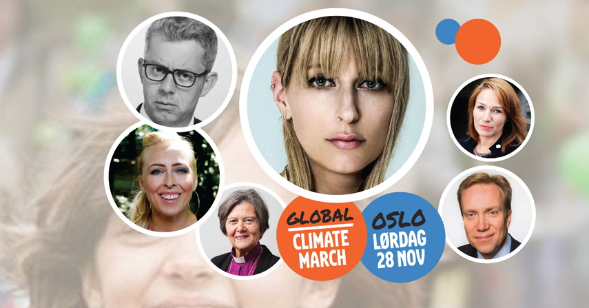 Delta på marsj for klimaet