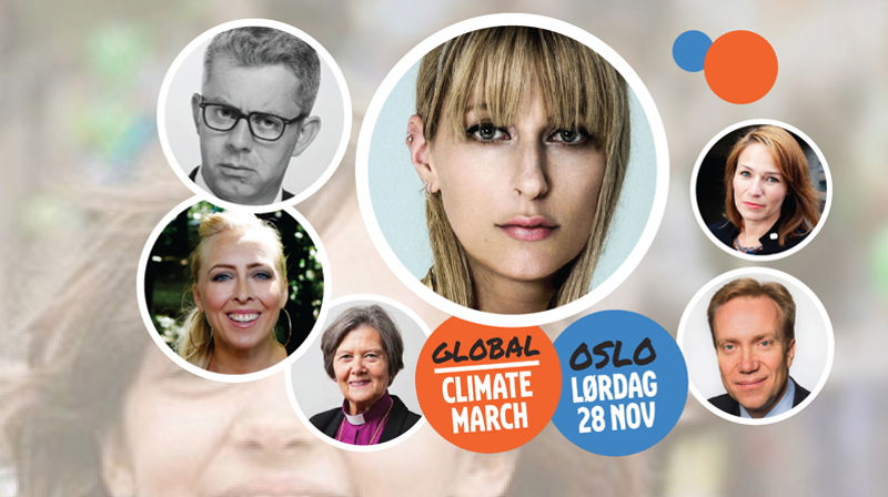 Delta på marsj for klimaet