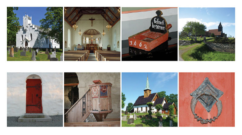 Kirkebygningene har mye å by på for veifarende. Sjekk ut www.kirkesok.no