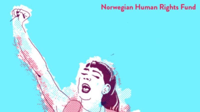 Det norske menneskerettighetsfond støtter lokale organisasjoner og menneskerettighetsforkjempere i mange deler av verden. Ill: Utsnitt av logoen til Fondet.