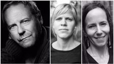 F.v: Svein Tindberg (foto: Det Norske Teatret), Åste Dokka (foto: Alexander Tufte), Sunniva Gylver (foto: Lill Beate Eidsheim/Cappelen Damm)