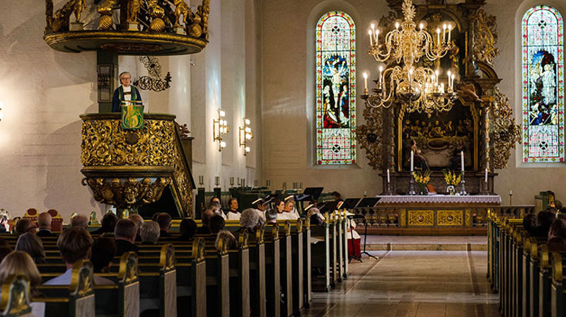 Fra gudstjenesten ved bispemøtets åpning 26. oktober. (Foto:Hege Flo Øfstaas)