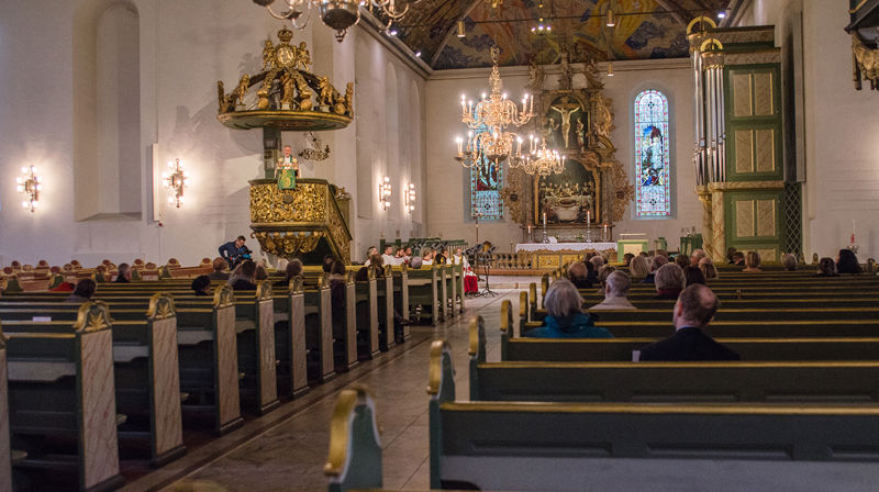 Biskop Erling Pettersen holdt preken under Bispemøtets åpningsgudstjenste i Oslo domkirke mandag 17. oktober. Foto: Bispemøtet