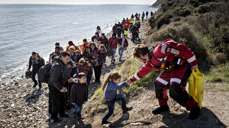 Tusenvis av mennesker flyktet fra krig og nød i 2015. Foto: Jan T. Espedal / Aftenposten
