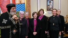 Under Egypt-reisen 14.-20. januar møtte biskopene i Den norske kirke Tawadros II, overhodet for Den koptiske kirke. Foto: Stein Reinertsen
