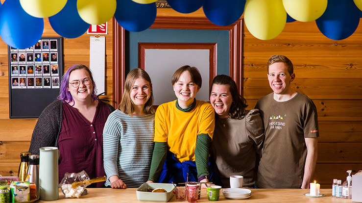 Ungdom, unge, frivillig, kafe, cafe, servering