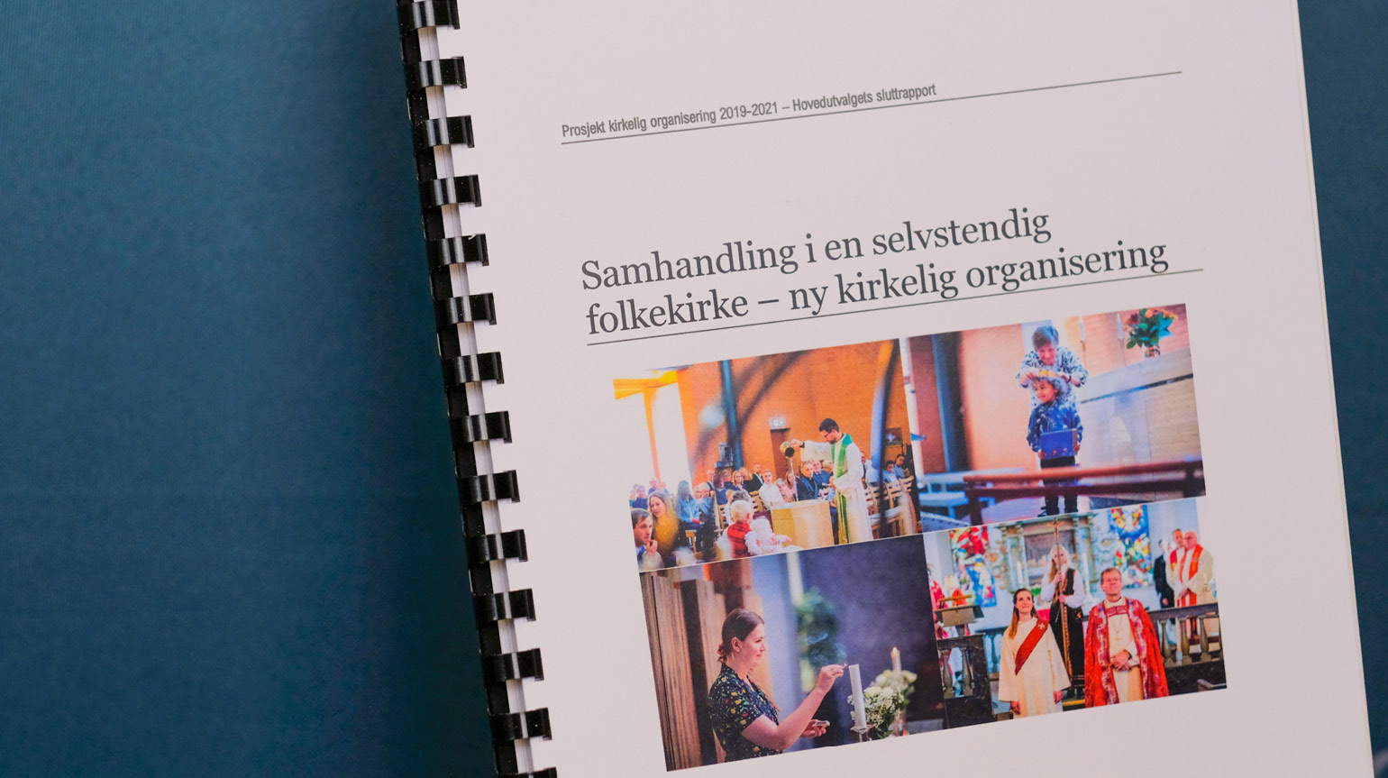 Hovedutvalgets sluttrapport: Samhandling i en selvstendig folkekirke. Foto: Kirkerådet