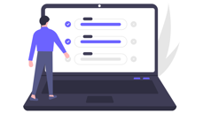 Du kan stemme frå mobilen i valet neste haust. (Ill. Undraw)